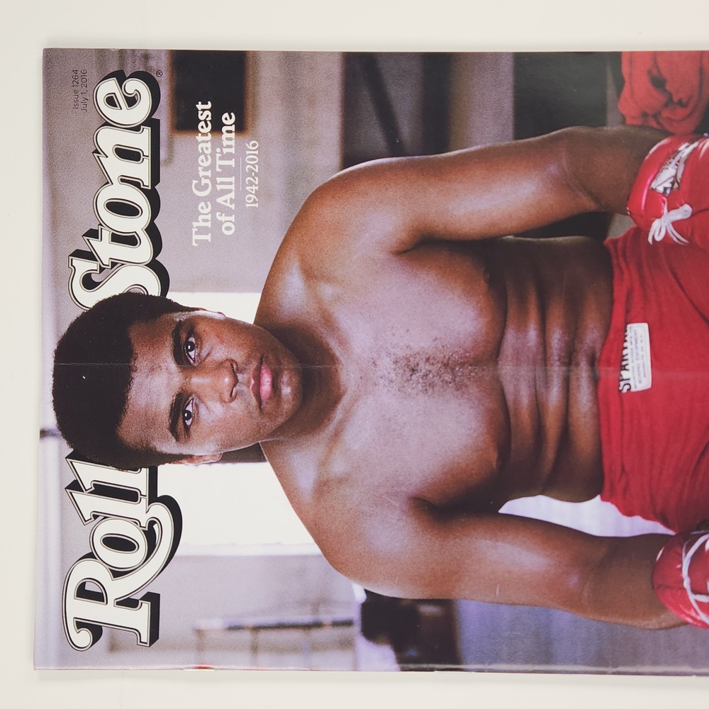 MUHAMMED ALI ROLLING STONE ISSUE 1264, July 1, 2016, The G.O.A.T. 1942=2016